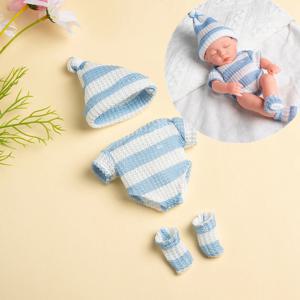 20cm 아기 인형 용 인형 옷 20cm 인형 용 DIY 인형 액세서리 미니 다시 태어난 아기 인형 용 스웨터 점프 슈트 옷