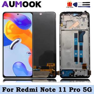 Xiaomi Redmi Note 11 Pro LCD 디스플레이 터치 스크린 디지타이저 어셈블리 용 AMOLED Redmi Note 11 Pro 5G LCD 교체 부품 용