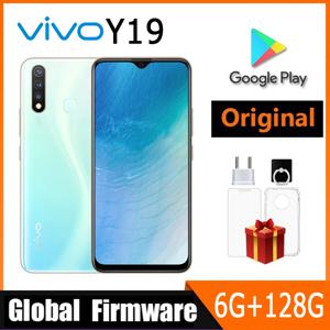 VIVO Y19 스마트폰 4G 글로벌 펌웨어 LTE 6GB 128GB MTK6765 Octa Core 13.0MP 지문 5000mAh Android 9.0 중고 전화