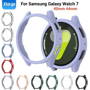삼성 갤럭시 시계 7 용 PC 케이스 40mm 44mm Smartwatch 커버 갤럭시 시계 7 액세서리 용 보호 중공 범퍼 올라운드