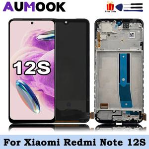 Xiaomi Redmi Note 12S LCD 2303CRA44A 디스플레이 터치 스크린 디지타이저 어셈블리 교체 부품 Redmi Note 12S 용 새 AMOLED
