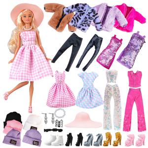 1세트 패션 의류 인형 옷 코트 재킷 바지 드레스 셔츠 스웨터 스커트 데일리룩 미니 인형 액세서리 여자아이 장난감