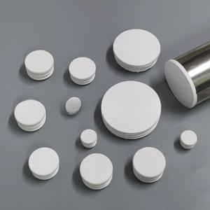 10pcs 흰색 사각형 플라스틱 파이프 플러그 라운드 캡 튜브 끝 내부 플러그 가구 다리 블랭킹 구멍 먼지 커버 피트 보호기 ﻿