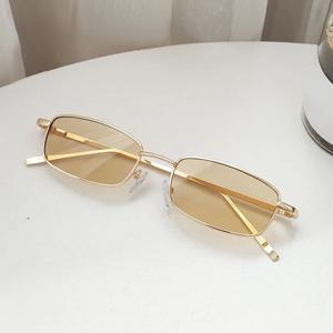 레트로 금속 프레임 선글라스, 트렌디한 거리 사진 안경