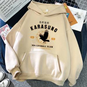 90s 일본 애니메이션 Haikuu 후드 여성 재미 있은 Karasuno Fly 높은 그래픽 streetwear 겨울 따뜻한 패션 남성 스웨터 남여