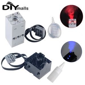 기술 스프레이 연기 모터 분무기 벽돌 금형 킹 안개 레고 빌딩 블록 MOC 기차 자동차 부품 모터 모델