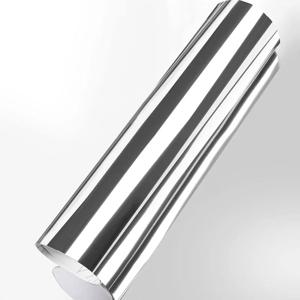 프리미엄 신축성 크롬 미러 실버 비닐 랩 접착 필름 롤 공기 방출 DIY 데칼 시트