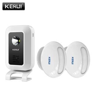 KERUI M7 웰컴 모션 센서 보안 경보, 32 곡 초인종 차임, 무선 스마트 홈 LED 야간 조명, 문짝 창문 상점