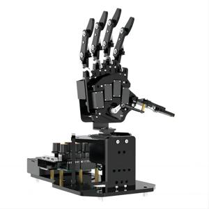 AI 바이오닉 6 자유도 로봇 핸드 지원 체성 감각 장갑 제어 5 자유도 손가락 아두이노 로봇 DIY 키트 (UNO 오픈 소스 코드용)