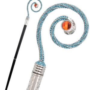 황금색 흰색 말 머리 동물 장식 스틱 - 코스프레, 스팀펑크 및 의상 파티를 위한 36