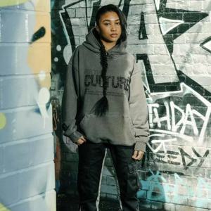 라인 석 장식 후드 여성 의류 패션 여성 스웨터 여성 의류 겉옷 캐주얼 후드 셔츠 매일 착용