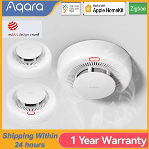 새로운 Aqara 연기 감지기 Zigbee 스마트 화재 경보 모니터 사운드 경고 홈 보안 APP 원격 제어 Xiaomi Mi home Homekit