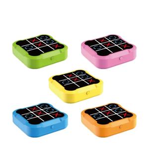 성인을위한 1Pcs Tic-Tac-Toe 보드 게임 어린이 몬테소리 퍼즐 테이블 게임 체스 세트 휴대용 휴대용 테이블 게임 Tic-Tac-Toe