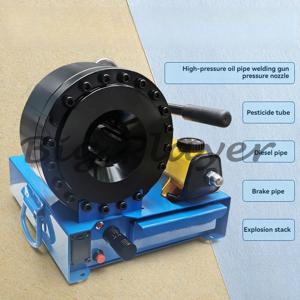 휴대용 유압 호스 크림퍼 기계 고압 오일 파이프 6-25mm(8개 금형 포함)