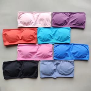 ARFTE 백리스 밴도 스포츠 브라 짐 여성 탑 크롭 튜브 심리스 브라 요가 탑 운동복 스포츠웨어 푸쉬업 피트니스 짐 브라