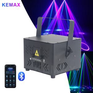 다채로운 3W 5W 무선 레이저 큐브 블루투스 APP 제어 애니메이션 Lazer 프로젝터 DMX DJ 파티 조명 무대 스캐너 쇼