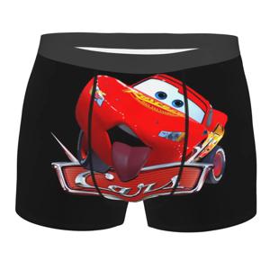 사용자 정의 만화 번개 맥퀸 자동차 복서 반바지 남자 3D 인쇄 남성 Breathbale 속옷 팬티 팬티