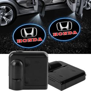 혼다 시빅 어코드 CRV HRV 재즈 시티 오디세이 제이드 베젤용 자동차 도어 LED HD 웰컴 커티어 섀도우 프로젝터 램프 로고 라이트