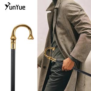 골드 우산 손잡이 패션 워킹 스틱 파티 장식 워킹 지팡이 신사 우아한 빈티지 수제 컬렉션 목발