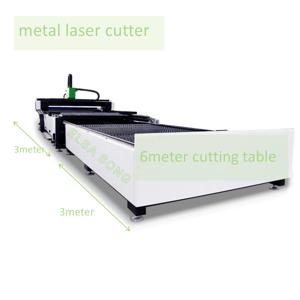 효율적인 2개 작업 플랫폼 6kw CNC 파이버 레이저 금속판 절단기