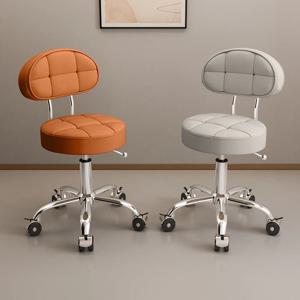 전문 미용실 의자 등받이 이발사 페디큐어 의자 리프팅 매니큐어 미용사 헤어 살롱 휠 의자 가구