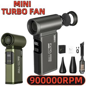 900000RPM 미니 휴대용 공기 송풍기 휴대용 무선 터보 제트 팬 고속 자동차 진공 청소기 키보드 압축 공기 먼지 떨이