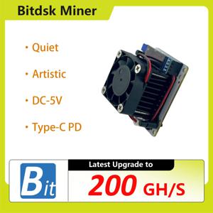 Bitdsk N8 200Gh/S BM1397 Bitcoin ASIC BTC Miner Solo Lottery Miner US/EU/UK/AU/BR PLUG with Type-C PD power