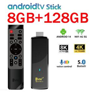TV98 ATV X9 TV 스틱 8GB 128GB 안드로이드 14.0 올위너 H313 쿼드 코어 와이파이 4G 5G BT5.0 음성 비서 HD 4K 8K IPTV
