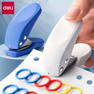 델리 미니 펀치 휴대용 사이즈 1홀 펀치 기계 6mm 10매 사무실 학교 용품