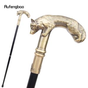 구리 늑대 지팡이 패션 장식용 지팡이 신사 우아한 코스프레 지팡이 손잡이 크로시어 90cm