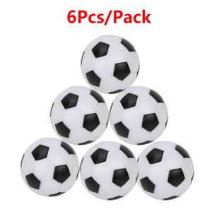 3.2cm 6개/팩 테이블 축구 풋볼 게임 교체용 미니 축구공 흑백 테이블탑 장식 어린이 스포츠 선물