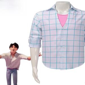 할로윈 코스프레 꽃무늬 셔츠 진우 베이비 애비 매직 헌터 소년 그룹 남성 악마 의상 한국 스타일 무대 공연 의류