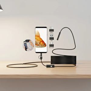 미니 3-in-1 내시경 카메라 - 스마트폰, PC 및 자동차 검사용 USB/안드로이드/타입-C 호환