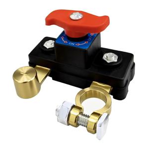 12V 24V 자동차 배터리 차단 스위치, 헤비 듀티 마스터 컷오프 킬 스위치 아이솔레이터, 트럭 RV 보트 해양용 순수 구리