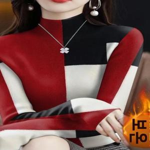 2025 신상 긴팔 보온 베이스 레이어 셔츠 빈티지 프린트 오버헤드 포켓 스퀘어 패셔너블 가을 겨울 상의