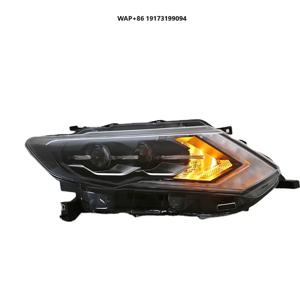 닛산 엑스트레일 2017-2021 LED 헤드라이트 어셈블리 12V 자동차 조명 램프 차량용 액세서리 6000k 색온도