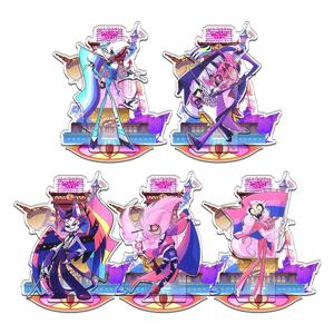 헤즈빈 호텔 미국 애니메이션 주변기기 아크릴 스탠드 수집품 책상 장식품 창의적인 생일 선물 친구용 소년 장난감