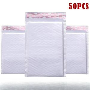50개 진주광택 필름 방수 버블 백 포장 익스프레스 백 화이트 폼 셀프 실링 팩 백 배송백 두꺼운 봉투