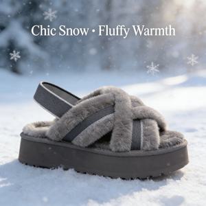호주에서 인기 있는 여성용 가죽 따뜻한 샌들 다양한 스타일 슬리퍼 명품 브랜드 겨울 털 피프토 슈즈 면 반슬리퍼