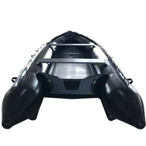 블랙 하이팔론 헤비 듀티 인플레이터블 보트 패들 리지드 낚시 홍수 제어 구조 공격용 해양 고무 보트 스피드보트