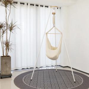 TLF 접이식 아기 해먹 스탠드 포함 휴대용 독립형 아기 해먹 세트 실내용