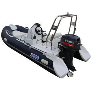 13피트(3.9미터) 더블 모델 하이팔론 고무보트, 1.2mm 유리섬유 및 PVC 리브 모터보트, 딥 V형 선체, 야외 낚시용