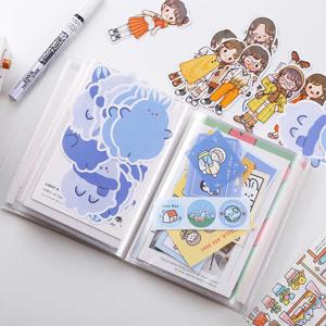 Yofun A6 40 매 투명 앨범 사진 그림 스티커 카드 소재 종이 컬렉션 보관 도서 투명 포켓 앨범