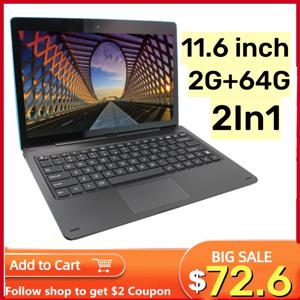 11.6인치 태블릿 PC 2IN1 도킹 키보드 포함 2GB DDR+64GB Windows 10 WIFI G12 터치 스크린1366*768 IPS 듀얼 카메라