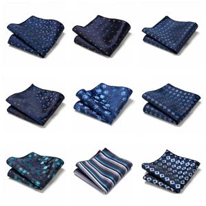 페이즐리 행키 꽃 포켓 스퀘어 맞는 남성 정장 웨딩 파티 패션 비즈니스 손수건 네이비 블루 포켓 행키 레드 스퀘어