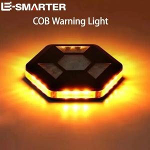 자동차 충전식 경고등 COB 천장 로드 블록 깜박이는 램프 구조 스트로브 자기 야외 캠핑 비상 작업 조명