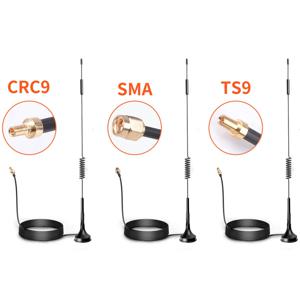 1.5m TS9 CRC9 SMA Male 커넥터 700-2700MHz GSM 외부 라우터 안테나 12dBi 2G 3G 4G LTE 자기 안테나