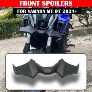 오토바이 액세서리 Black Naked Front Downforce Spoiler Winglet 공기 역학 윙 키트 스포일러 For YAMAHA MT 07 2021 2022 2023