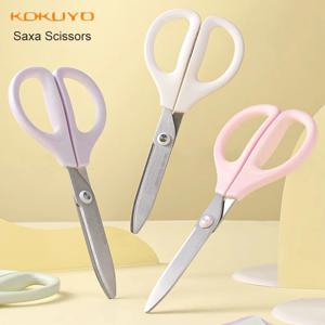 KOKUYO 색소폰 가위, 흰색 표준 블레이드, 좌우 대칭 핸들, 1 개