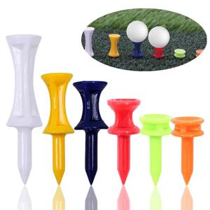 플라스틱 스텝 다운 골프 티 팩, 컬러풀 오버사이즈 드라이버 아이언 하이브리드, 장거리 직송, 50 개